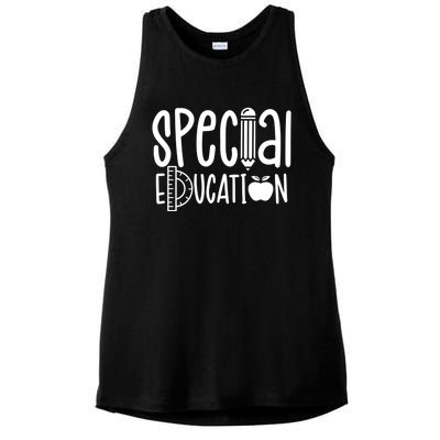 Special Education Sped Awareness Teacher Cute Cute Gift Ladies PosiCharge Tri-Blend Wicking Tank