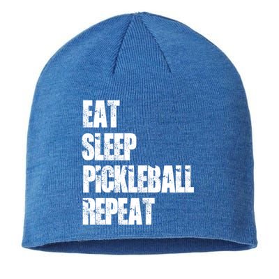 Sports Eat Sleep Pickleball Repeat Lover Gift Sustainable Beanie