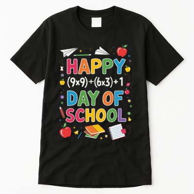 Students Equation Teacher Solving Math 100 Days Of School Tall T-Shirt