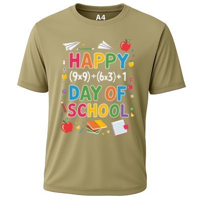 Students Equation Teacher Solving Math 100 Days Of School Cooling Performance Crew T-Shirt