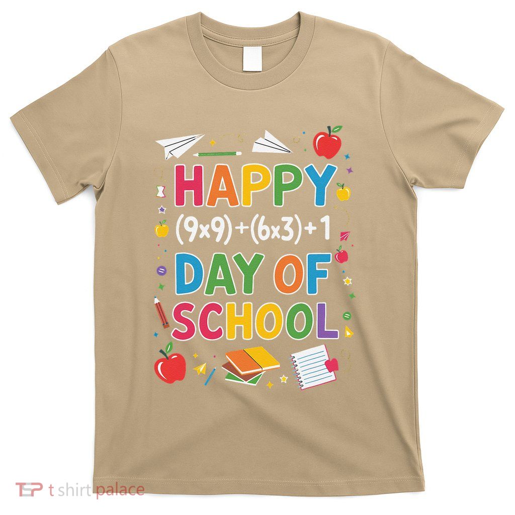 Students Equation Teacher Solving Math 100 Days Of School T-Shirt