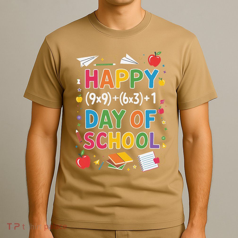 Students Equation Teacher Solving Math 100 Days Of School T-Shirt