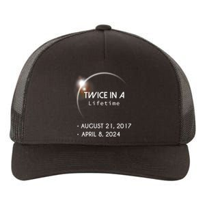 Solar Eclipse Twice In Lifetime 2024 Yupoong Adult 5-Panel Trucker Hat