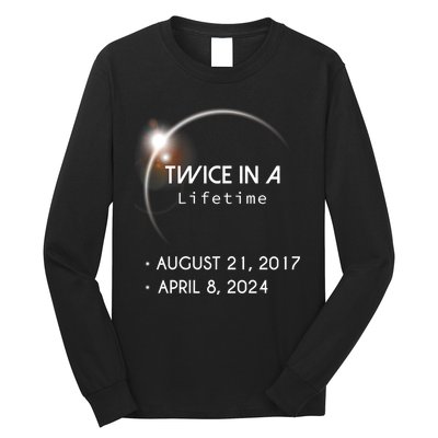 Solar Eclipse Twice In Lifetime 2024 Long Sleeve Shirt