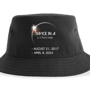 Solar Eclipse Twice In Lifetime 2024 Sustainable Bucket Hat