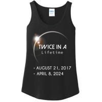 Solar Eclipse Twice In Lifetime 2024 Ladies Essential Tank