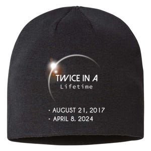 Solar Eclipse Twice In Lifetime 2024 Sustainable Beanie