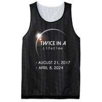 Solar Eclipse Twice In Lifetime 2024 Mesh Reversible Basketball Jersey Tank