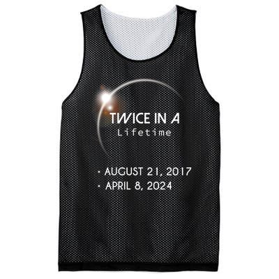 Solar Eclipse Twice In Lifetime 2024 Mesh Reversible Basketball Jersey Tank