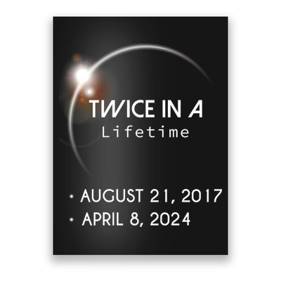 Solar Eclipse Twice In Lifetime 2024 Poster
