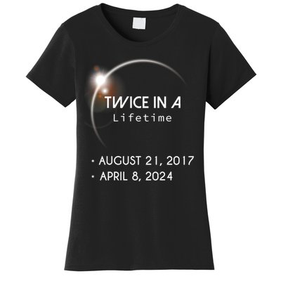 Solar Eclipse Twice In Lifetime 2024 Women's T-Shirt