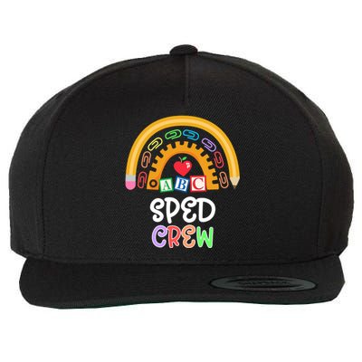 Special Education Teacher Para Special Ed Crew Sped Crew Gift Wool Snapback Cap