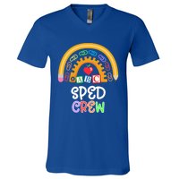 Special Education Teacher Para Special Ed Crew Sped Crew Gift V-Neck T-Shirt