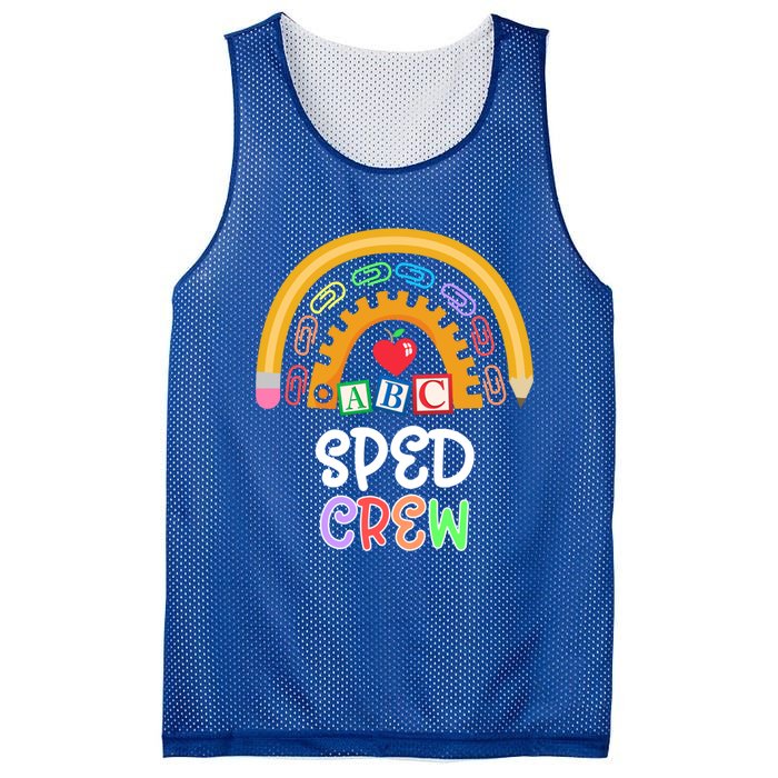 Special Education Teacher Para Special Ed Crew Sped Crew Gift Mesh Reversible Basketball Jersey Tank