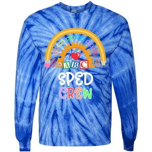 Special Education Teacher Para Special Ed Crew Sped Crew Gift Tie-Dye Long Sleeve Shirt