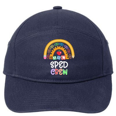 Special Education Teacher Para Special Ed Crew Sped Crew Gift 7-Panel Snapback Hat