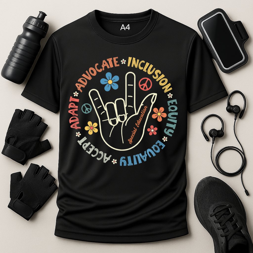 Special Education Teacher Inspirational Autism Awareness Cooling Performance Crew T-Shirt