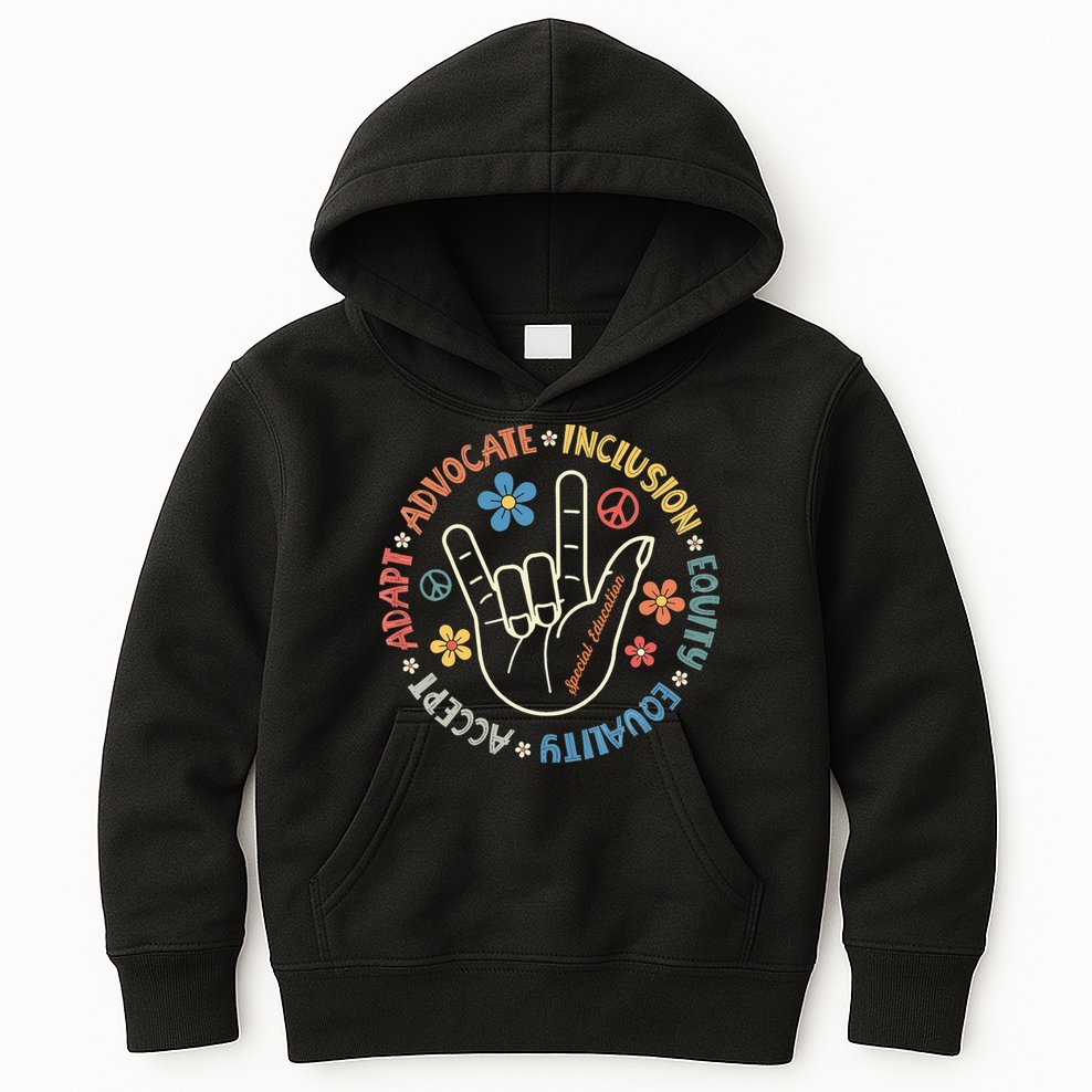 Special Education Teacher Inspirational Autism Awareness Kids Hoodie