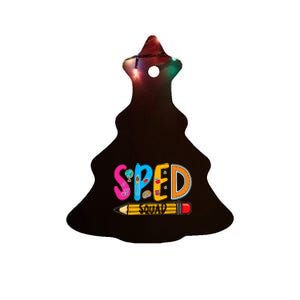 Special Education Teacher Sped Squad SPED Teacher Ceramic Tree Ornament