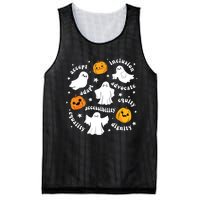 Special Education Teacher Funny Halloween Ghost Pumpkin Sped Mesh Reversible Basketball Jersey Tank