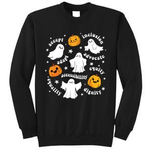 Special Education Teacher Funny Halloween Ghost Pumpkin Sped Tall Sweatshirt