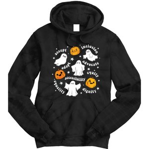 Special Education Teacher Funny Halloween Ghost Pumpkin Sped Tie Dye Hoodie