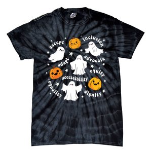 Special Education Teacher Funny Halloween Ghost Pumpkin Sped Tie-Dye T-Shirt