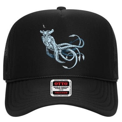 Sea Emperor Transparent High Crown Mesh Back Trucker Hat