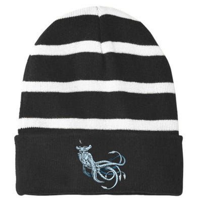 Sea Emperor Transparent Striped Beanie with Solid Band