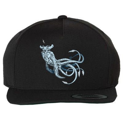 Sea Emperor Transparent Wool Snapback Cap