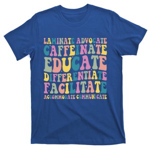 Special Education Teacher Laminate Accommodate Collaborate T-Shirt