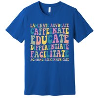 Special Education Teacher Laminate Accommodate Collaborate Premium T-Shirt