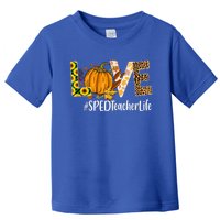 Special Education Teacher Love Fall Leopard Halloween Autumn Gift Toddler T-Shirt