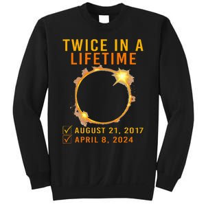 Solar Eclipse Twice In Lifetime 2024 Solar Eclipse Sweatshirt