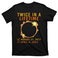 Solar Eclipse Twice In Lifetime 2024 Solar Eclipse T-Shirt