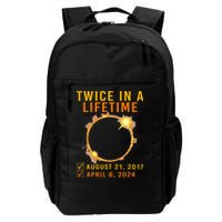 Solar Eclipse Twice In Lifetime 2024 Solar Eclipse Daily Commute Backpack