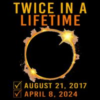 Solar Eclipse Twice In Lifetime 2024 Solar Eclipse Daily Commute Backpack