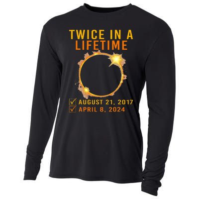 Solar Eclipse Twice In Lifetime 2024 Solar Eclipse Cooling Performance Long Sleeve Crew