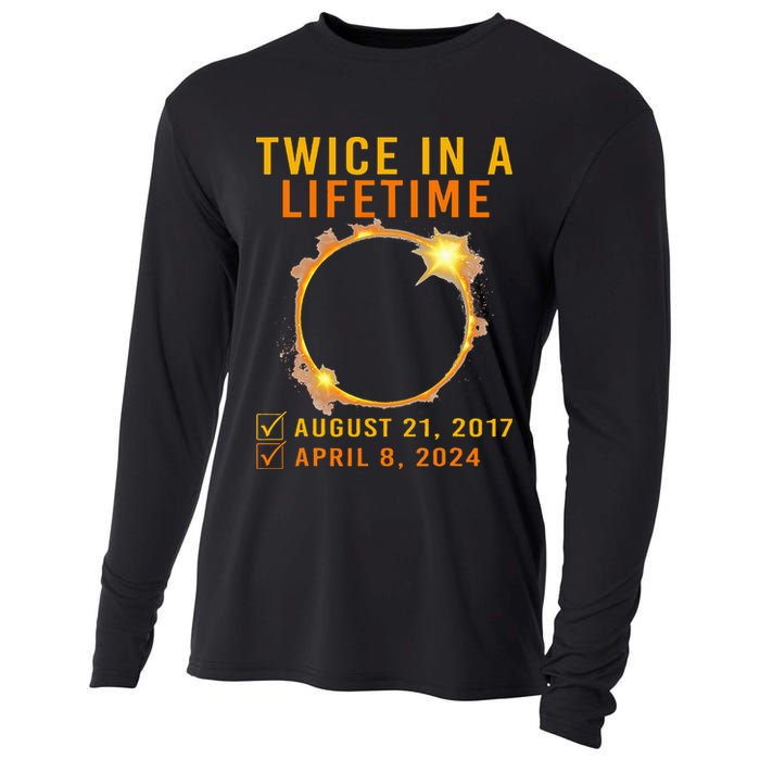 Solar Eclipse Twice In Lifetime 2024 Solar Eclipse Cooling Performance Long Sleeve Crew