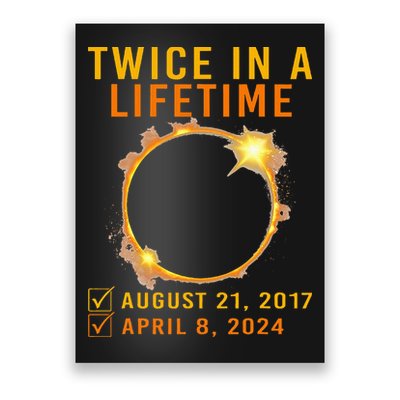 Solar Eclipse Twice In Lifetime 2024 Solar Eclipse Poster