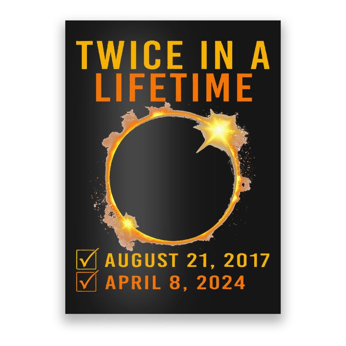Solar Eclipse Twice In Lifetime 2024 Solar Eclipse Poster