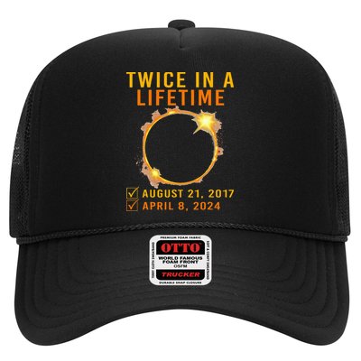 Solar Eclipse Twice In Lifetime 2024 Solar Eclipse Trucker Hat
