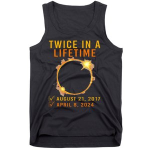 Solar Eclipse Twice In Lifetime 2024 Solar Eclipse Tank Top