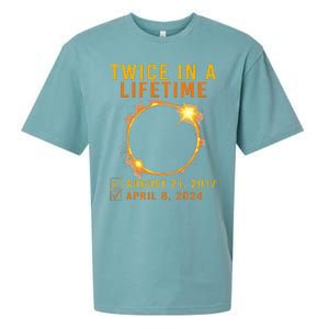 Solar Eclipse Twice In Lifetime 2024 Solar Eclipse Sueded Cloud Jersey T-Shirt