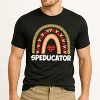 Special Ed Teacher Speducator Leopard Boho Rainbows Hearts Gift Cooling Performance Crew T-Shirt