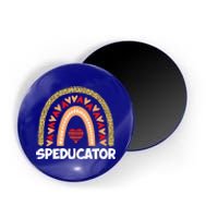 Special Ed Teacher Speducator Leopard Boho Rainbows Hearts Gift Magnet