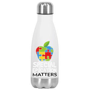 Special Education Teacher Autism Awareness Gift Stainless Steel Insulated Water Bottle