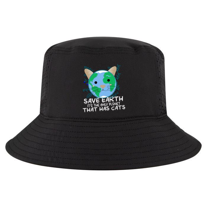 Save Earth The Only Planet With Cats Cool Comfort Performance Bucket Hat