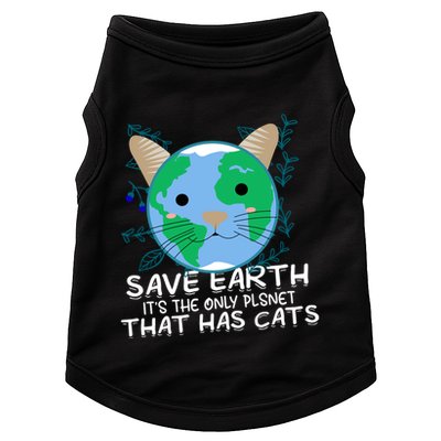 Save Earth The Only Planet With Cats Doggie Tank