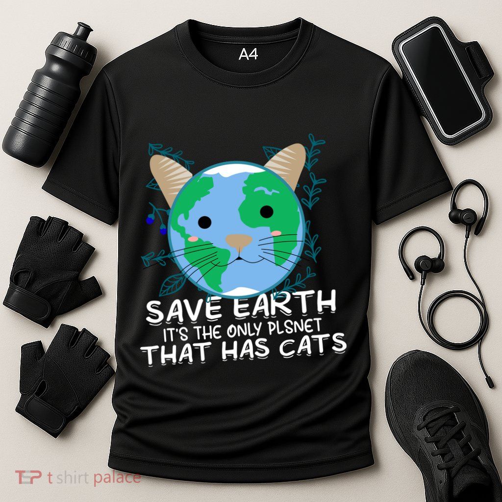 Save Earth The Only Planet With Cats Performance Shirt